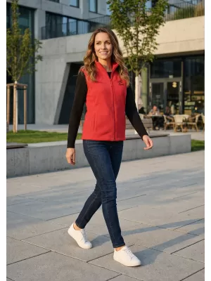 Dámska fleecová vesta ALTISPORT ALW056518 ČERVENÁ