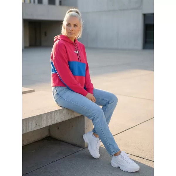  Dámska crop top mikina PUMA INTL HOODIE TR 531649-14 BEETROOT PURPLE 
