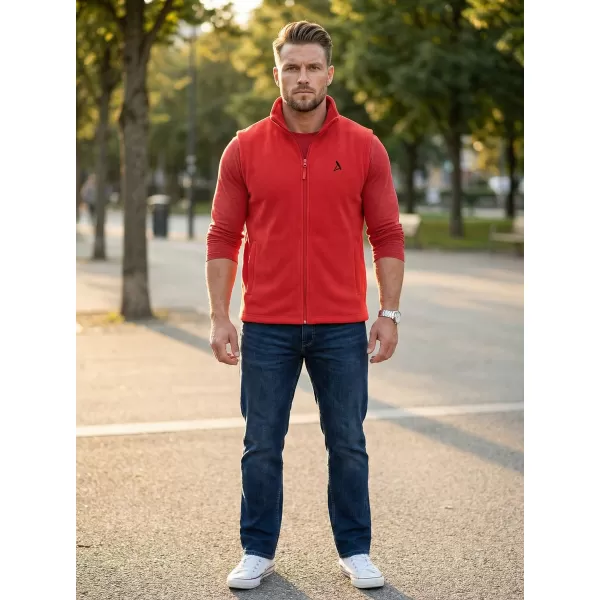 Pánska fleecová vesta ALTISPORT ALM002518 ČERVENÁ 