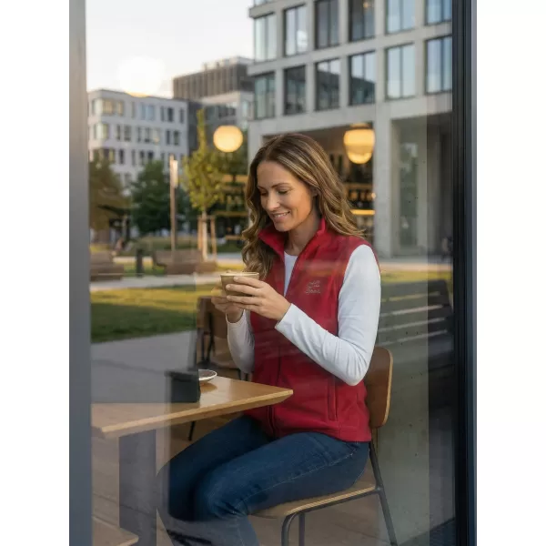  Dámska fleecová vesta ALTISPORT ALW056518 VÍNOVÁ 