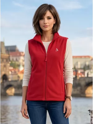 Dámska fleecová vesta ALTISPORT ALW002518 VÍNOVÁ