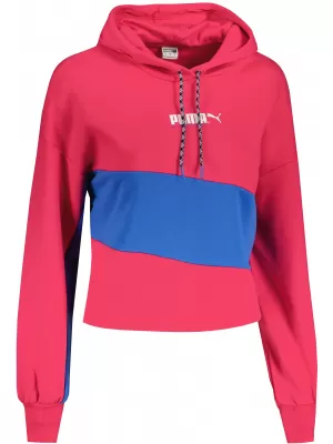 Dámska crop top mikina PUMA INTL HOODIE TR 531649-14 BEETROOT PURPLE
