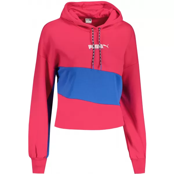  Dámska crop top mikina PUMA INTL HOODIE TR 531649-14 BEETROOT PURPLE 