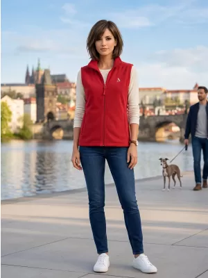 Dámska fleecová vesta ALTISPORT ALW002518 VÍNOVÁ