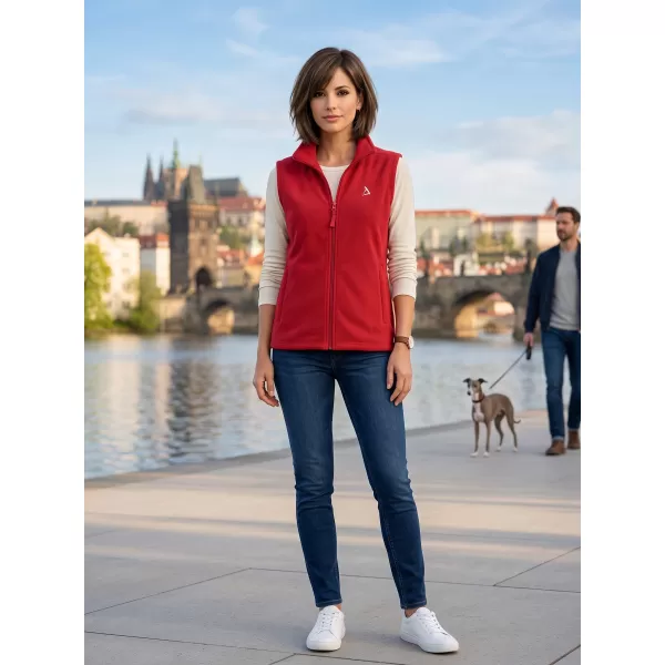  Dámska fleecová vesta ALTISPORT ALW002518 VÍNOVÁ 