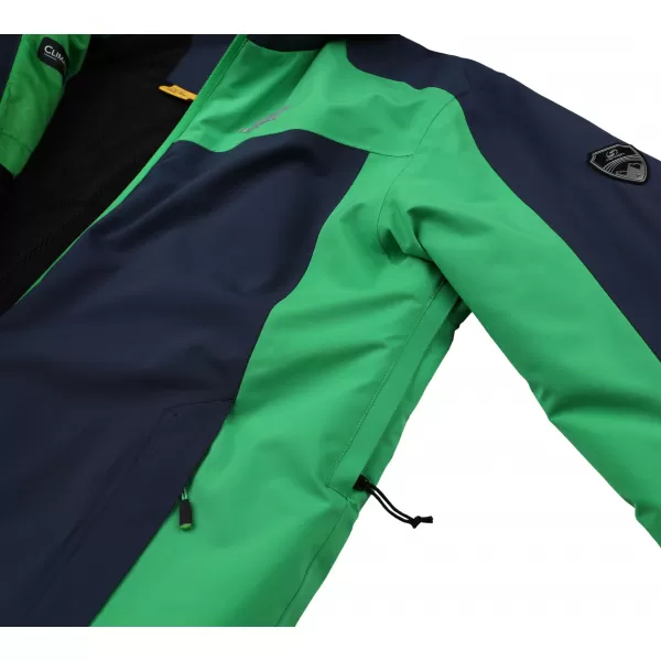  Pánska lyžiarska bunda HANNAH CALVIN BLUE NIGHTS/CLASSIC GREEN 
