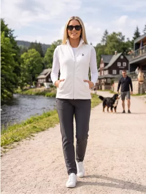 Dámska fleecová vesta ALTISPORT ALW002518 BIELA