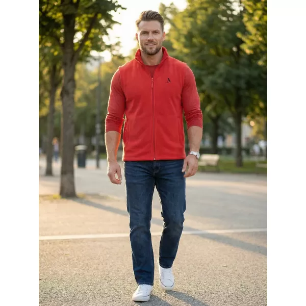  Pánska fleecová vesta ALTISPORT ALM002518 ČERVENÁ 