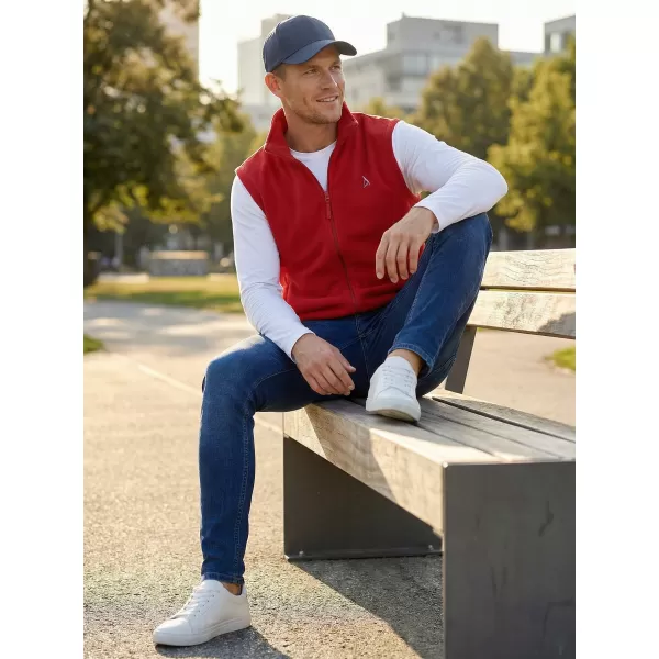  Pánska fleecová vesta ALTISPORT ALM002518 VÍNOVÁ 