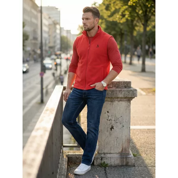  Pánska fleecová vesta ALTISPORT ALM002518 ČERVENÁ 