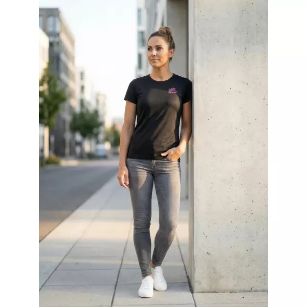  Dámske funkčné tričko ALTISPORT ALW056140 ČIERNORUŽOVÁ 