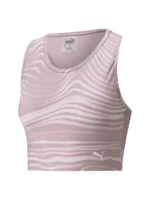 Dámsky top PUMA STUDIO AOP CROP TANK 521561-18 QUAIL