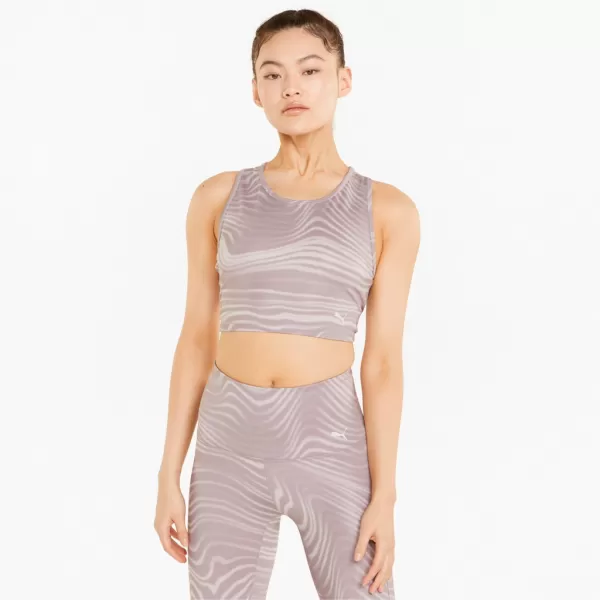  Dámsky top PUMA STUDIO AOP CROP TANK 521561-18 QUAIL 