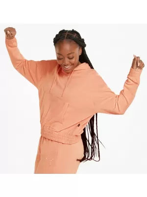Dámska mikina PUMA HER HOODIE TR 847095-28 PEACH PINK