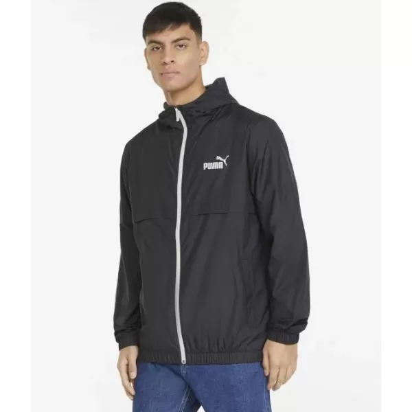  Pánska bunda PUMA ESS SOLID WINDBREAKER 847484-01 BLACK 