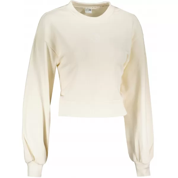  Dámska crop top mikina PUMA CLASSICS PUFF SLEEVE CREW 531616-73 SLONOVINOVÁ ŽIARA 