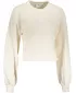 Dámska crop top mikina PUMA CLASSICS PUFF SLEEVE CREW 531616-73 SLONOVINOVÁ ŽIARA