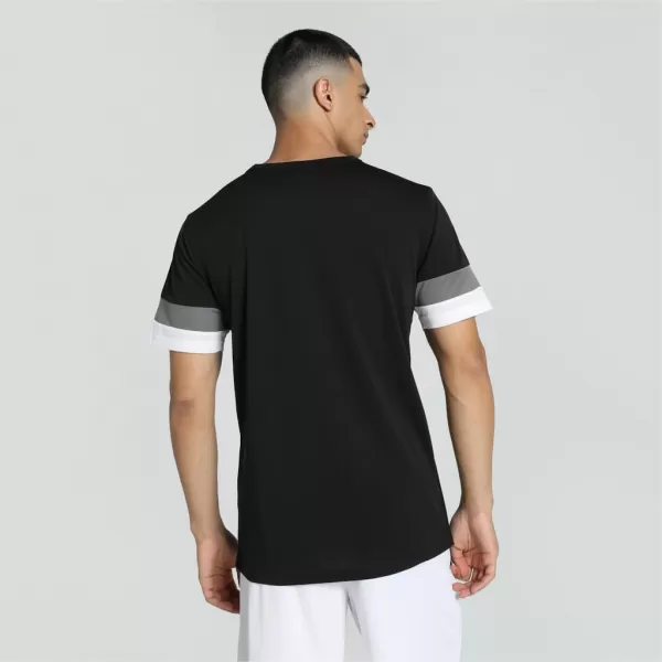  Pánske funkčné tričko PUMA TEAMRISE JERSEY 704932-03 PUMA BLACK/SMOKED PEARL/PUMA WHITE 