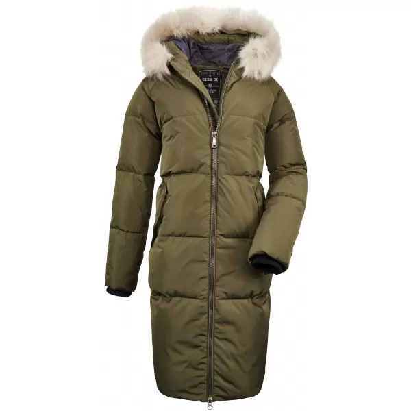  Dámsky kabát KILLTEC VENTOSO WMN QUILTED CT A KAKI 