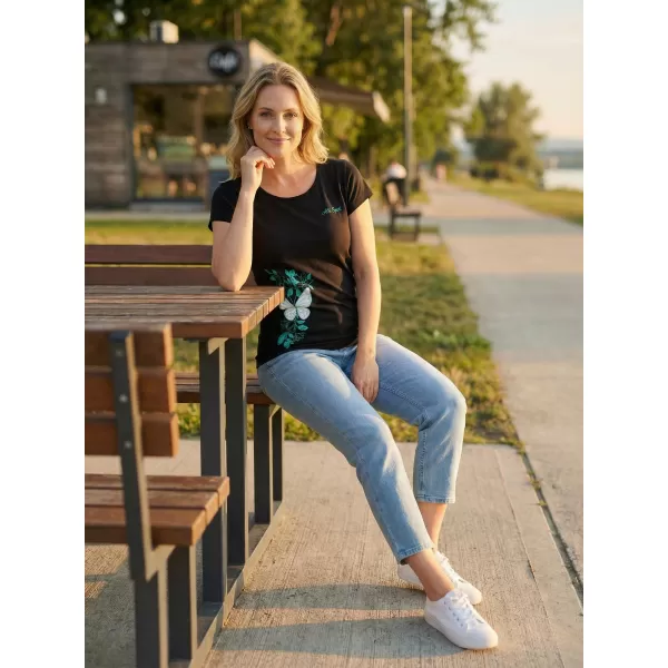  Dámské triko ALTISPORT CARRYOVER ALW137122 ČERNOMODRÁ 