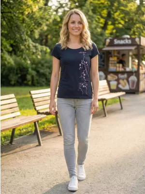Dámske tričko ALTISPORT ALW133122 námornej modrá