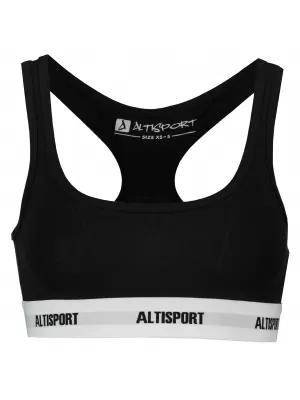 Dámska podprsenka ALTISPORT DAKA LUNX085 ČIERNA/BIELA