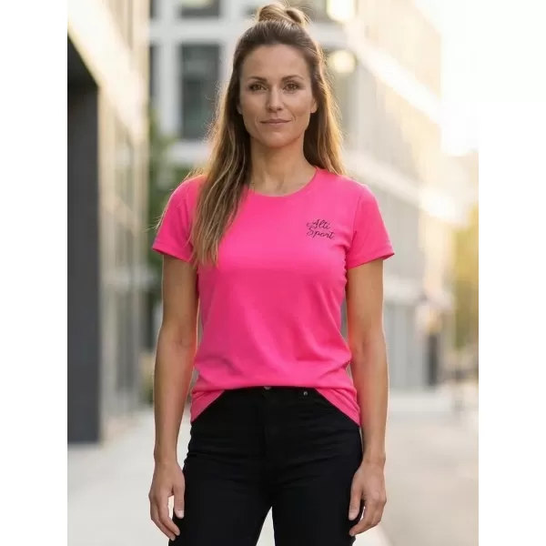  Dámske funkčné tričko ALTISPORT ALW056140 NEON PINK 