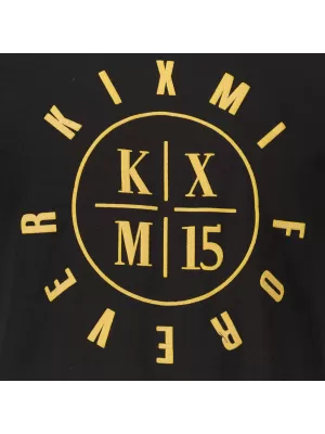 Pánske tričko KIXMI KXM004129 ČIERNOZLATÁ