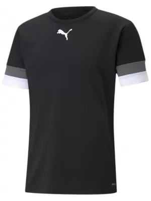 Pánske funkčné tričko PUMA TEAMRISE JERSEY 704932-03 PUMA BLACK/SMOKED PEARL/PUMA WHITE