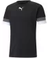 Pánske funkčné tričko PUMA TEAMRISE JERSEY 704932-03 PUMA BLACK/SMOKED PEARL/PUMA WHITE