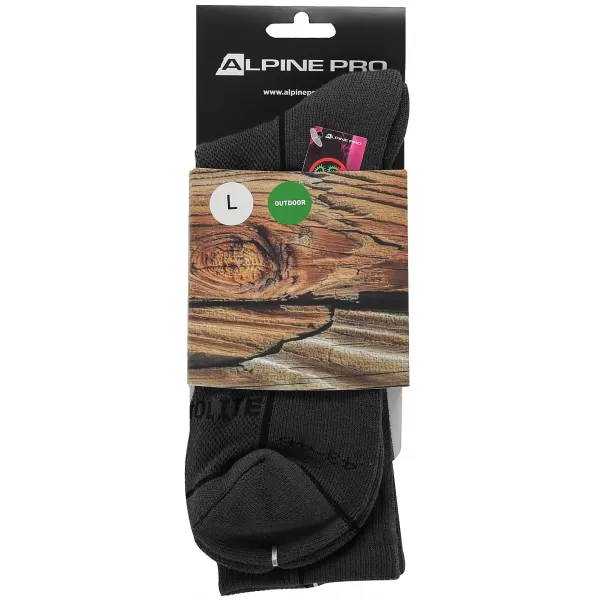  Ponožky ALPINE PRO BANFF 2 USCZ039 TMAVO ŠEDÁ 