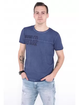Pánske tričko KIXMI NIREL TMAVO MODRÁ