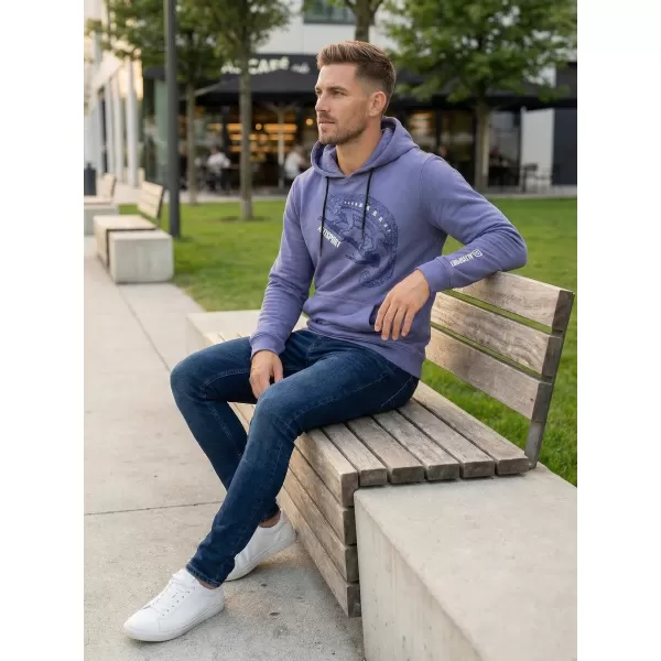  Pánska mikina ALTISPORT ALM017AL304 DENIM 