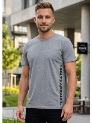 Pánske tričko s krátkym rukávom SAM 73 VINCENT MT 799 sivá