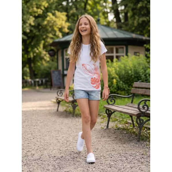 Dievčenské tričko s krátkym rukávom SAM 73 STEPHANIE GT 562 biela 
