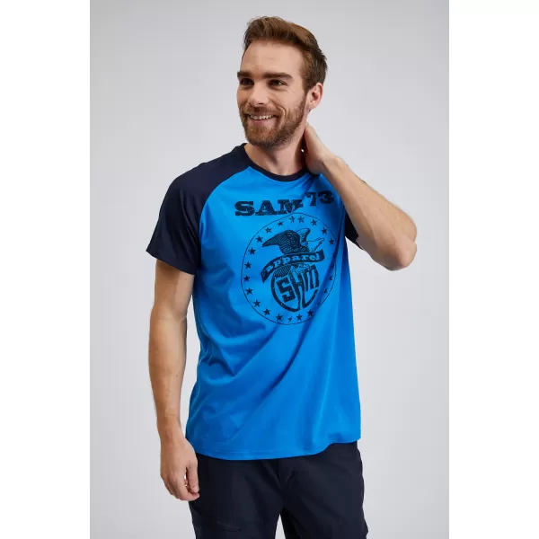  Pánske tričko s krátkym rukávom SAM 73 JORDAN MT 805 JASNE MODRÁ 