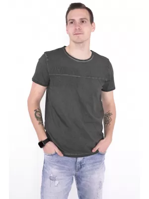 Pánske tričko KIXMI NIREL TMAVO ŠEDÁ
