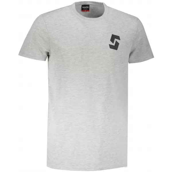  Pánske tričko s krátkym rukávom SAM 73 DOUGALL MT 801 SVETLO šedá 