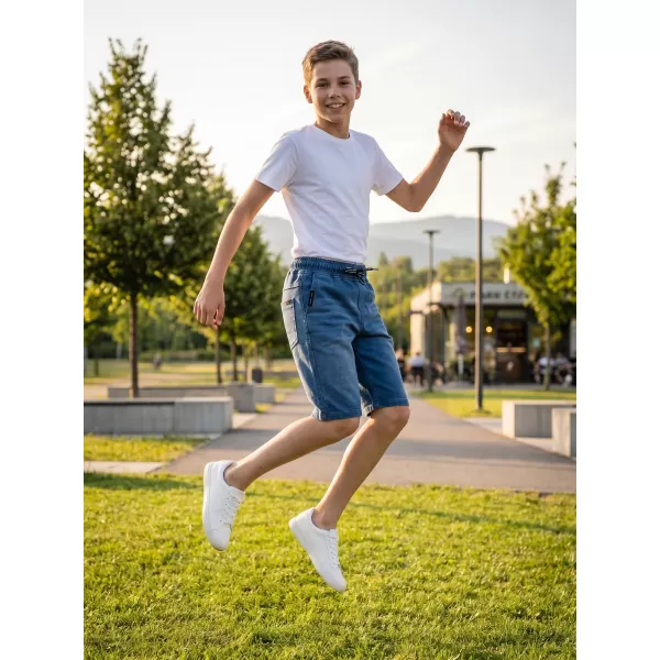  Chlapčenské šortky SAM 73 VICTOR BS 536 SVETLÁ DENIM 