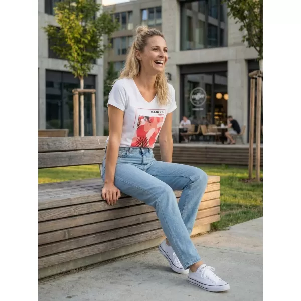  Dámske tričko s krátkym rukávom SAM 73 ILDA WT 855 biela 