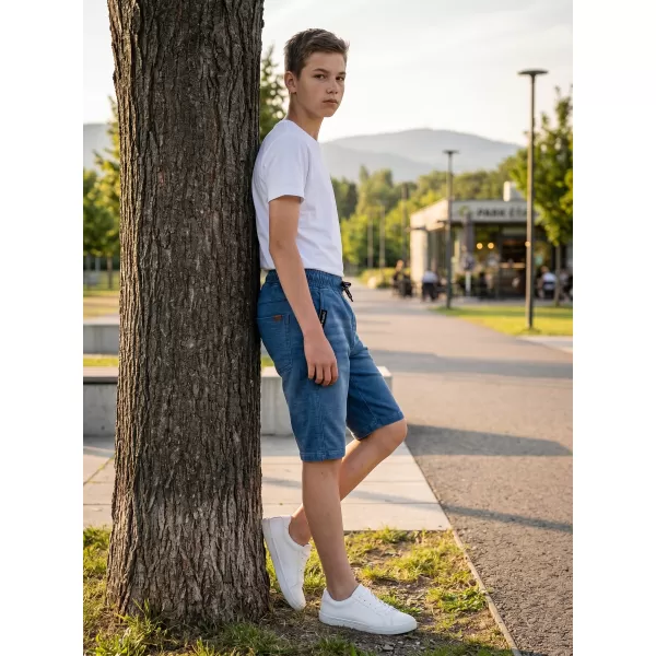  Chlapčenské šortky SAM 73 VICTOR BS 536 SVETLÁ DENIM 