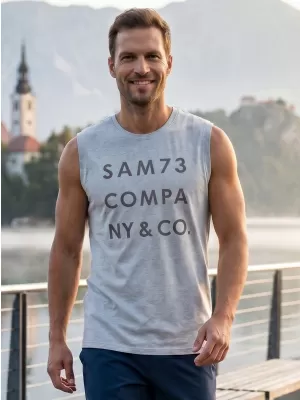 Pánske tielko SAM 73 EDGAR MT 787 SVETLO šedá