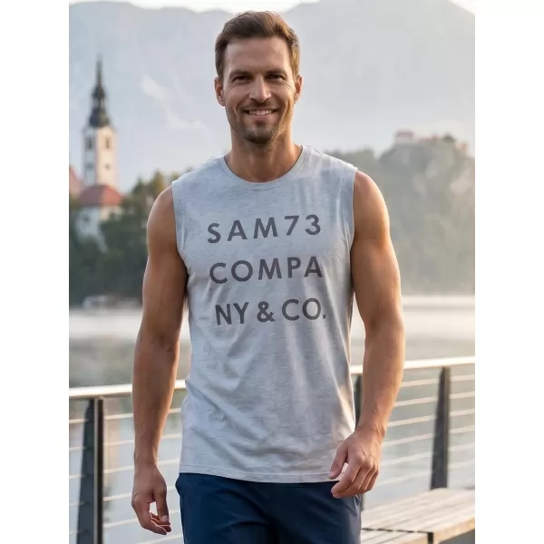  Pánske tielko SAM 73 EDGAR MT 787 SVETLO šedá 