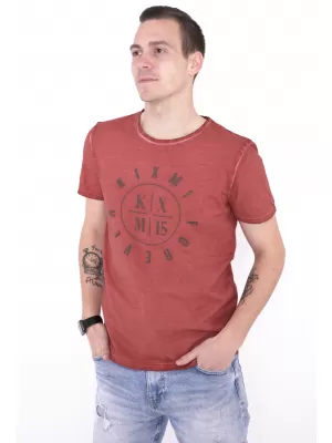 Pánske tričko KIXMI NADIR VÍNOVÁ