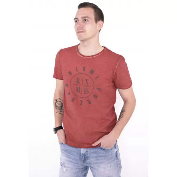  Pánske tričko KIXMI NADIR VÍNOVÁ 