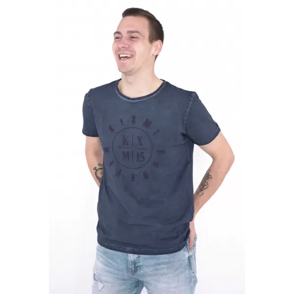  Pánske tričko KIXMI NADIR TMAVO MODRÁ 