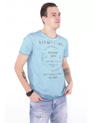 Pánske tričko KIXMI NAVIN MODRÁ