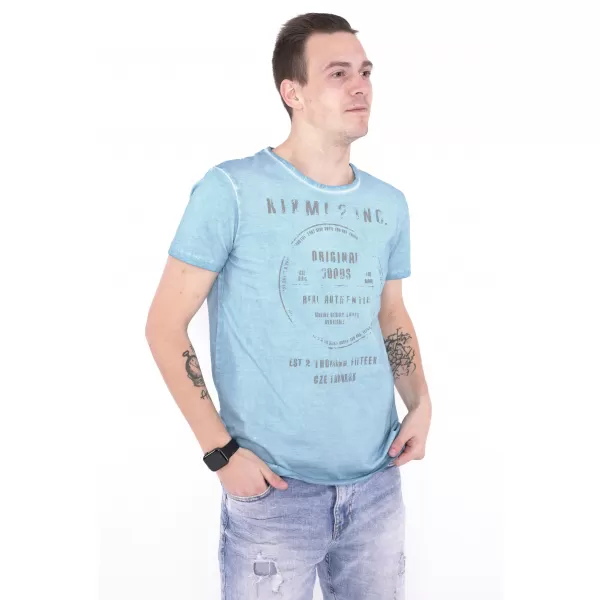  Pánske tričko KIXMI NAVIN MODRÁ 