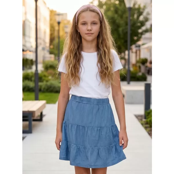  Dievčenské sukne SAM 73 NYLAH GZ 530 SVETLÁ DENIM 