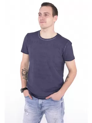 Pánske tričko KIXMI NAVIN TMAVO MODRÁ